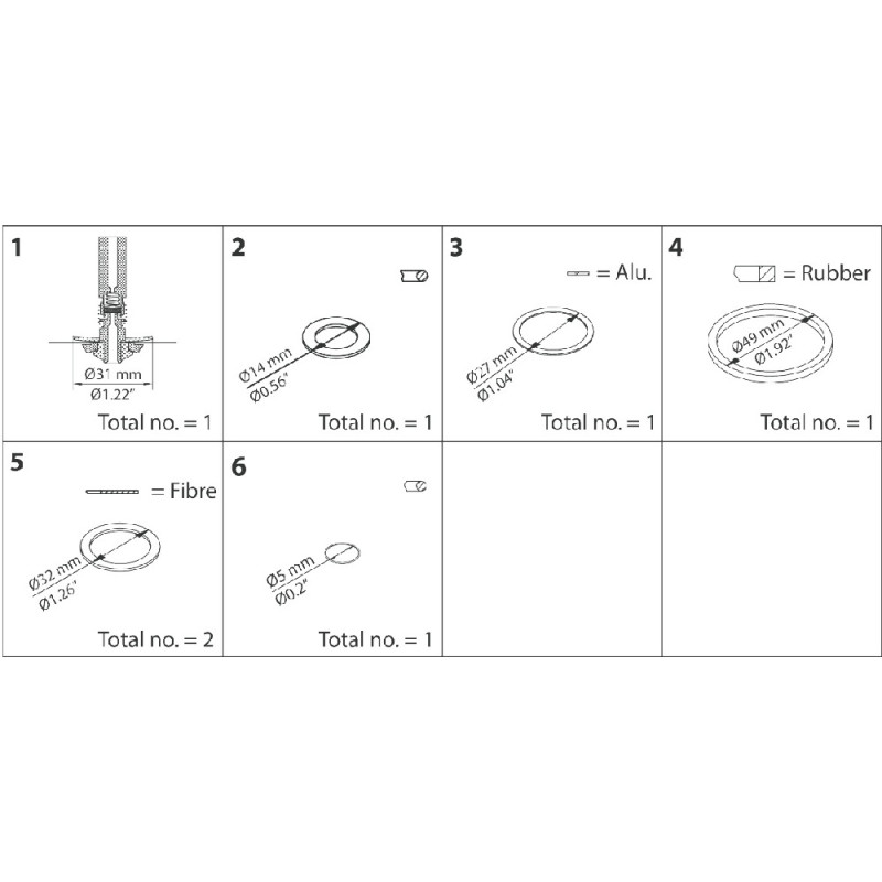 DANFOSS REPAIR KIT EVRAT 15 032F2344