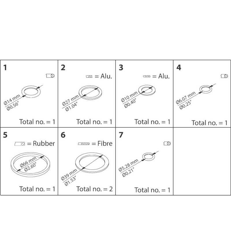 DANFOSS INSPECTION KIT EVRA 25 032F2326