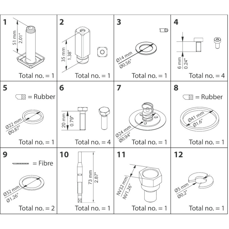 DANFOSS OVERHAUL SET EVRAT10 NC...