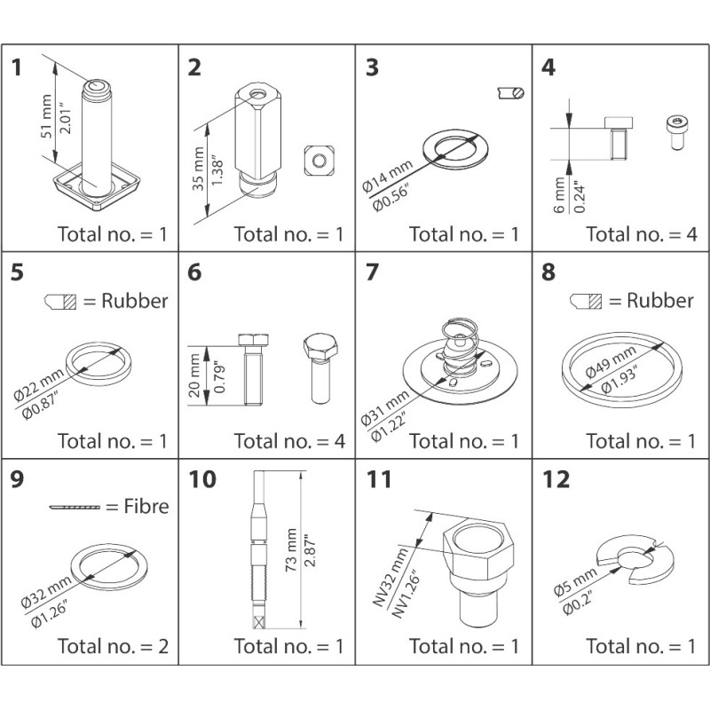 DANFOSS OVERHAUL SET EVRAT15 NC...