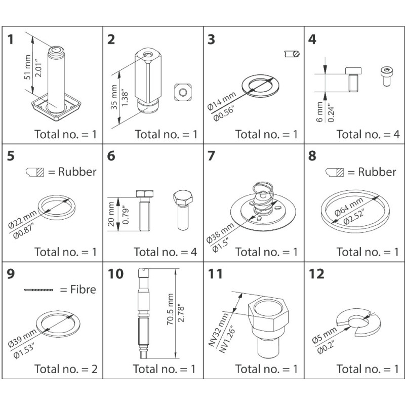 DANFOSS OVERHAUL SET EVRAT20 NC...