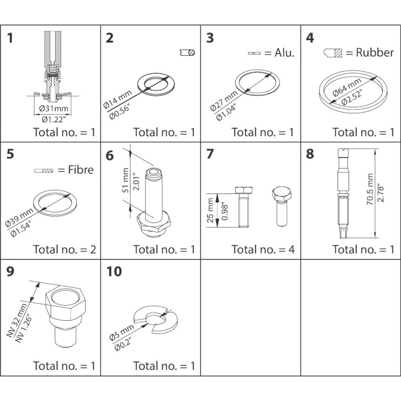 DANFOSS OVERHAUL KIT EVRAT 20 032F2348