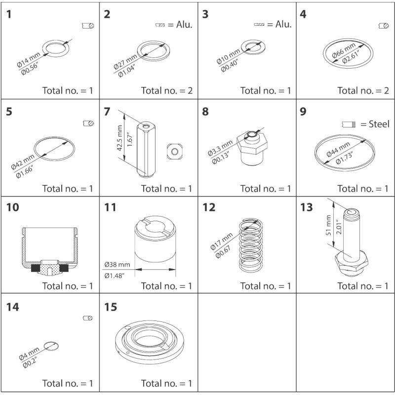 DANFOSS OVERHAUL KIT EVRA 40 032F2342