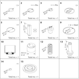 DANFOSS OVERHAUL KIT EVRA...