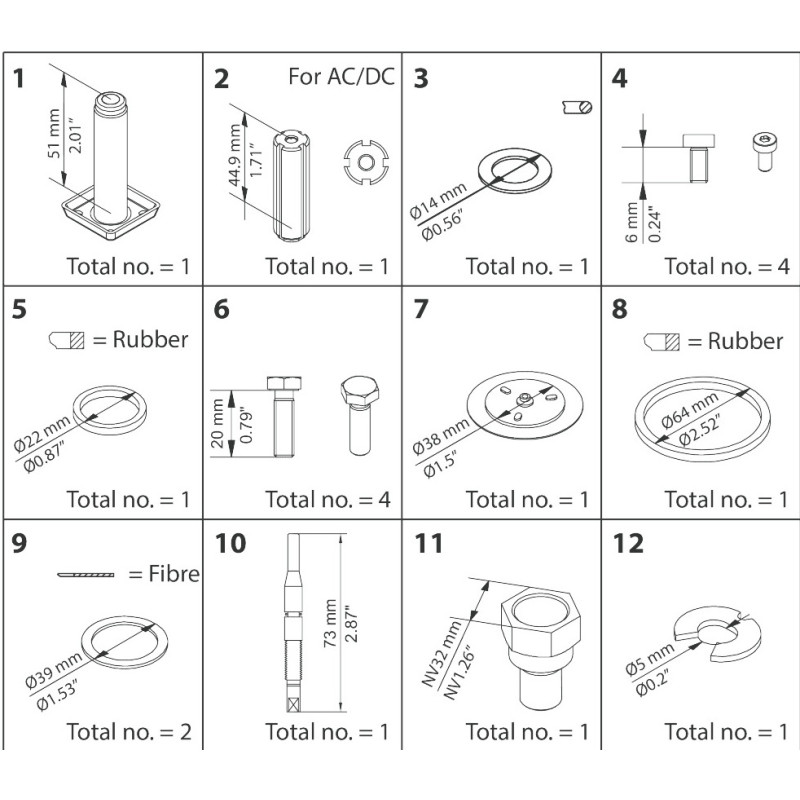 DANFOSS OVERHAUL SET EVRA20 NC...