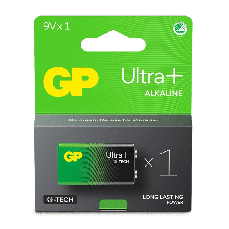 BATTERI 9VOLT (6LF22) G-TECH FYRKANTIGT