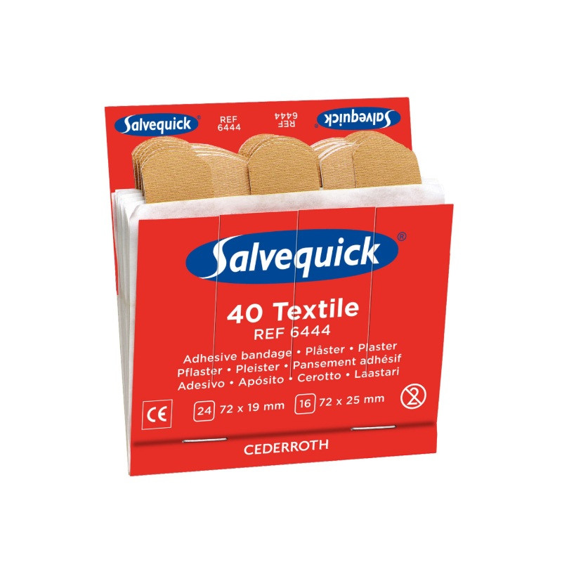 PLÅSTER TEXTIL 40ST 2STORLEKAR...