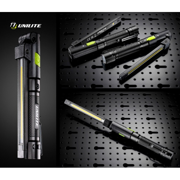 INSPEKTIONSLAMPA IL‑425R, vikbar med magnet 425LM UNILITE
