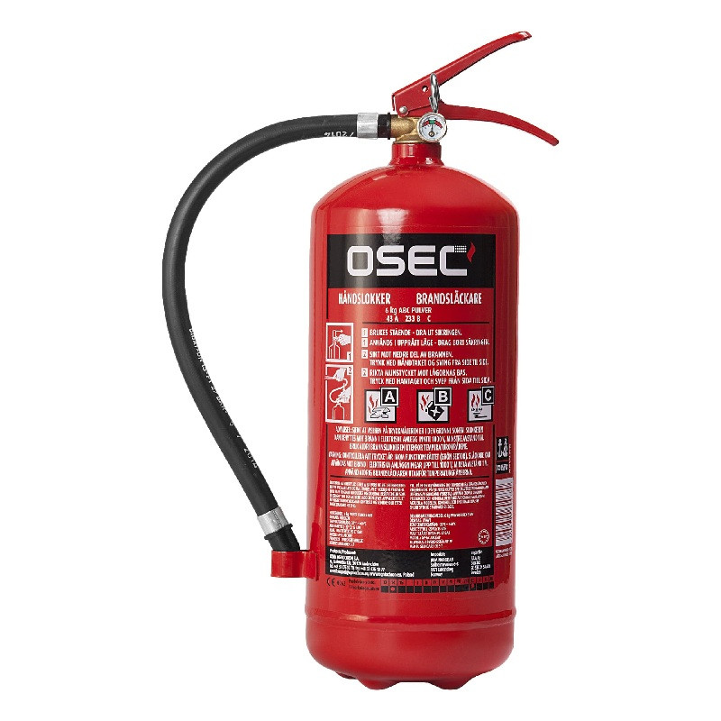 PULVERBRANDSLÄCKARE 6KG  KLASS:43A...