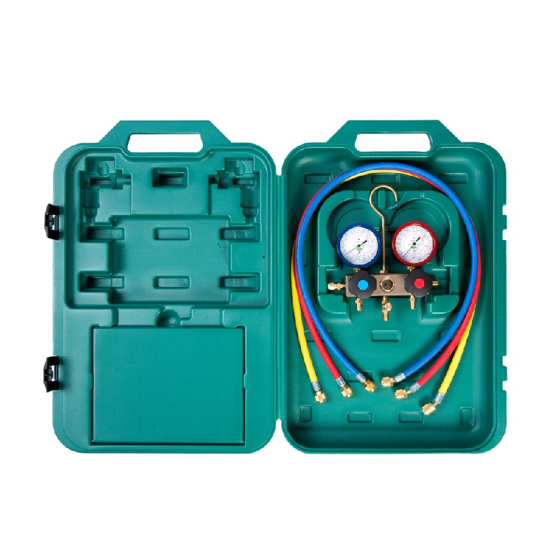 Refco 2-vägs analogt manometerställ...