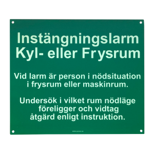 INSTÄNGNINGSLARM PUNOS...
