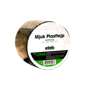 PVC-tejp svart 50mm 20m