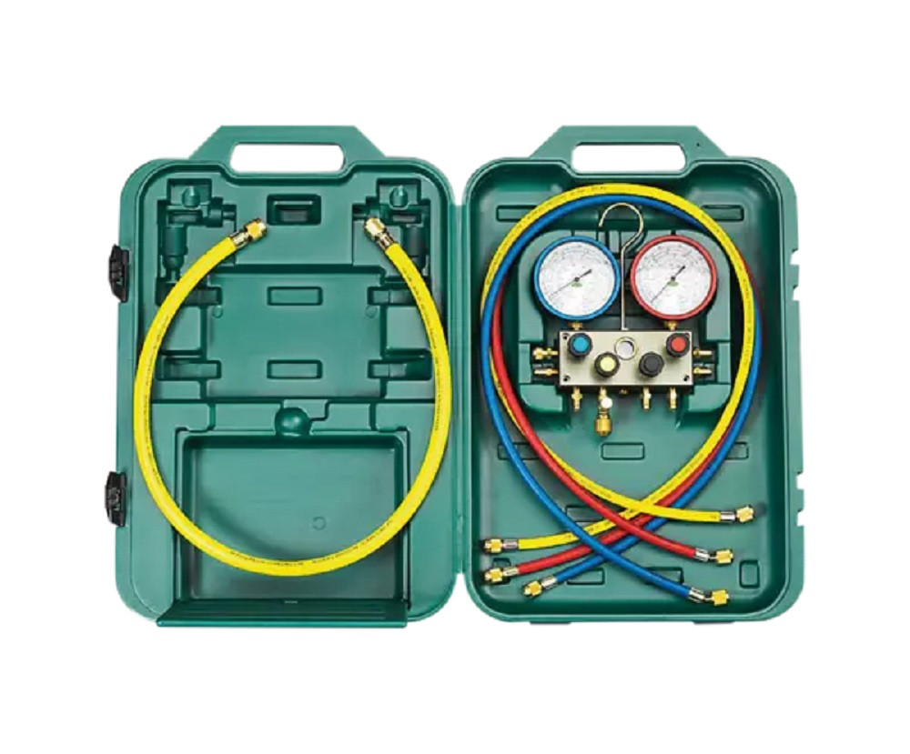 Köp Refco 4-vägs Analogt manometerställ M4-3-DELUXE-DS-R32 | R410A ...