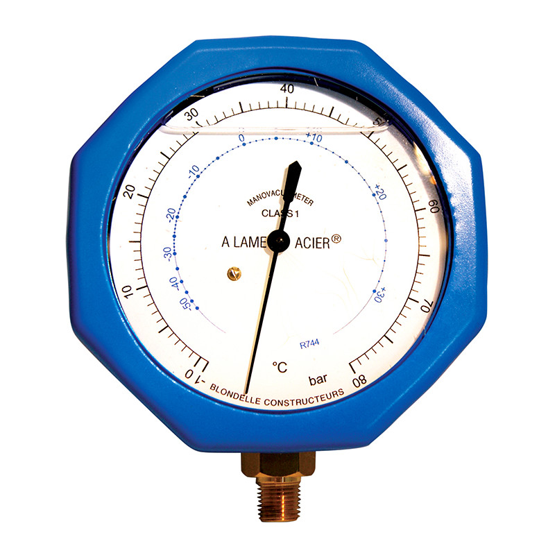 MANOMETER LP 1+80 TRANSKRIT. CO2 1/8NPT (ANTISHOCKSKYDD)