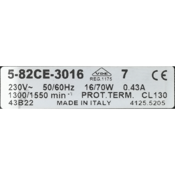 FLÄKTMOTOR UNIVERSAL 16W