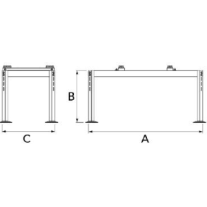Tecnosystemi Markkonsol Empire EVO 480 Antracitgrå 2