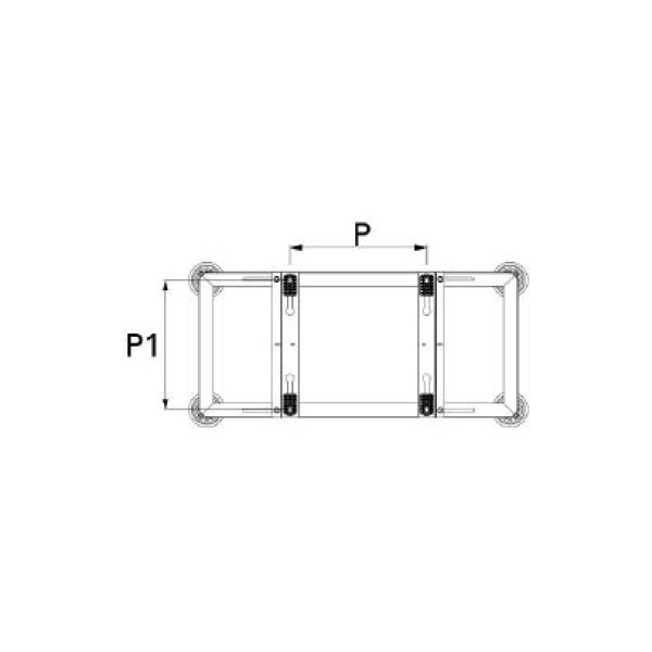 Tecnosystemi Markkonsol Empire EVO 480 Antracitgrå