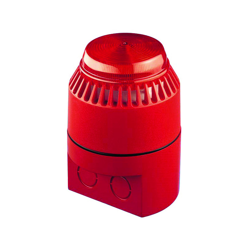 GASLARM SAMON RÖD KOMBINERADE BLIXT &...