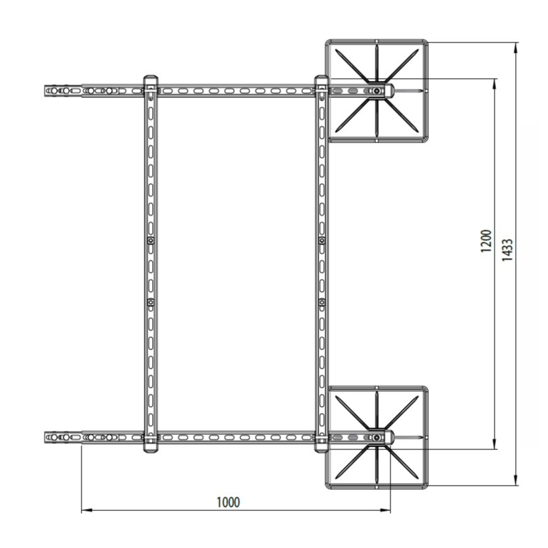 FrameFoot FF2 extra förlägningsmodul mätning