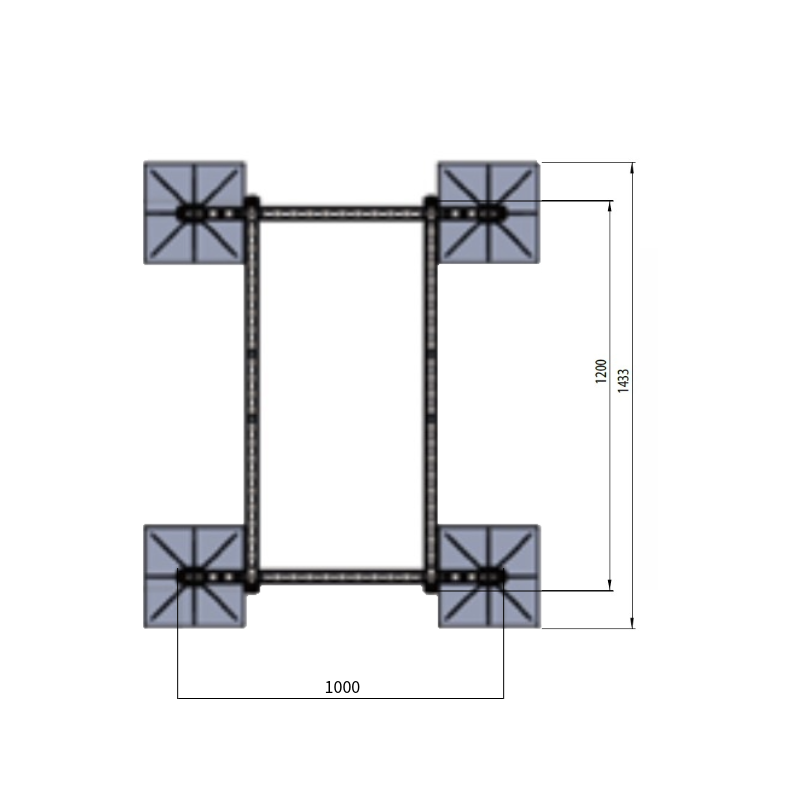 FrameFoot FF4 modul med 4 fötter