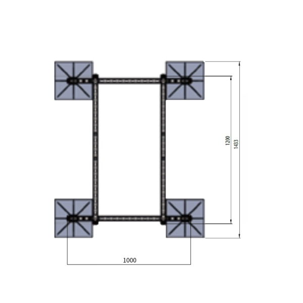 FrameFoot FF4 modul med 4 fötter