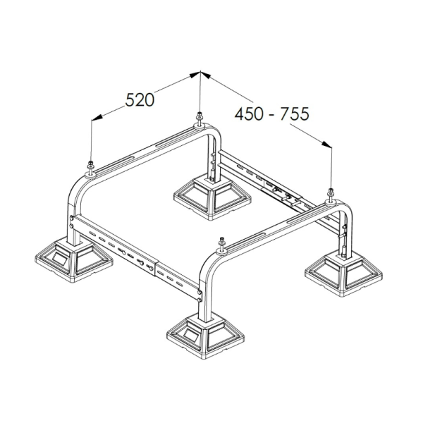 Castel En Markkonsol FrameFoot Mini mätt