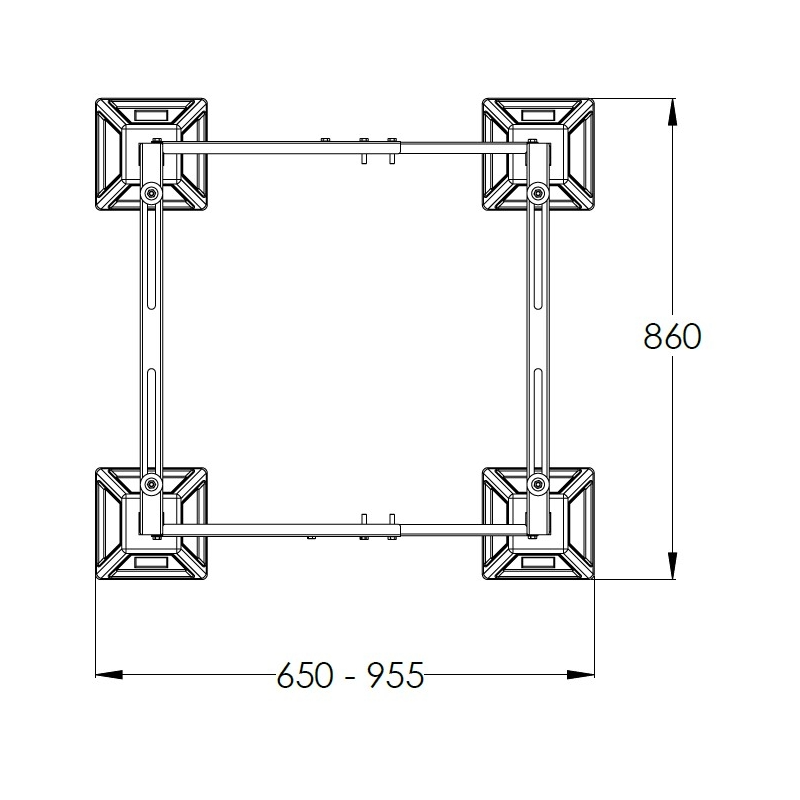 Castel En Markkonsol FrameFoot Mini