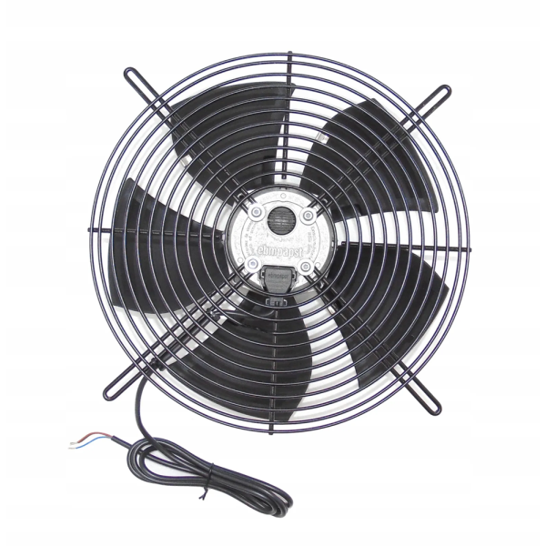 AXIALFLÄKT MED KORG SUGANDE 300MM SVART (EC)