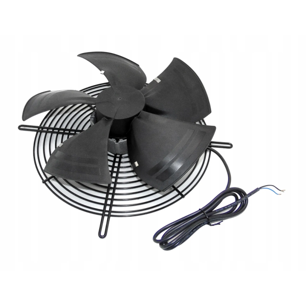 AXIALFLÄKT MED KORG SUGANDE 300MM SVART (EC)