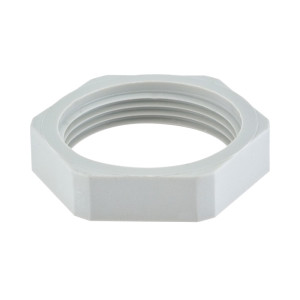 KONTRAMUTTER POLYAMID M16 LJUSGRÅ