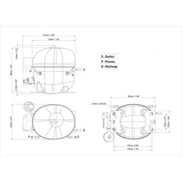 KOLVKOMPRESSOR EMBRACO NEU6181U