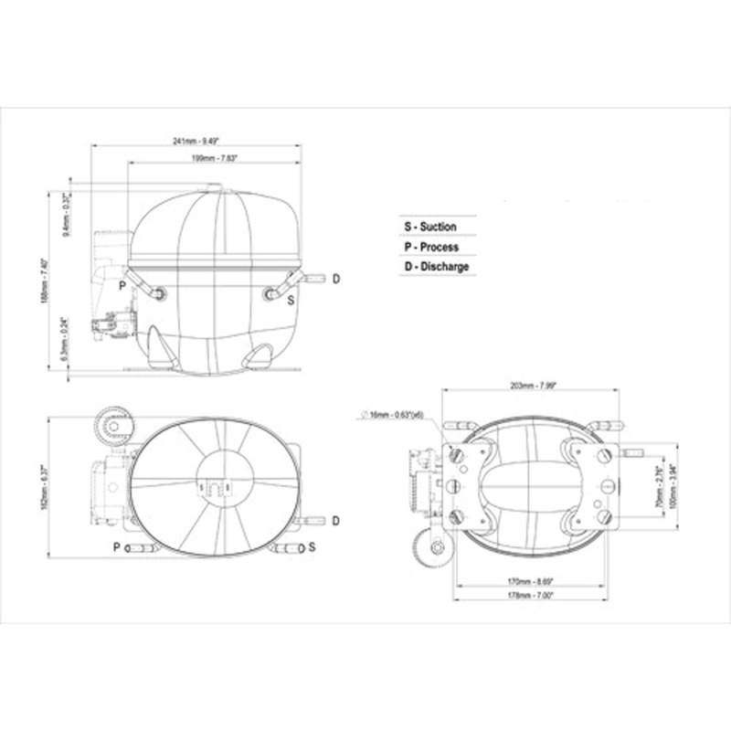 KOLVKOMPRESSOR EMBRACO NEU6217U
