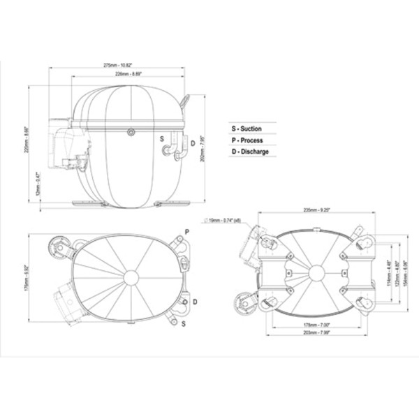 KOLVKOMPRESSOR EMBRACO NT6222U