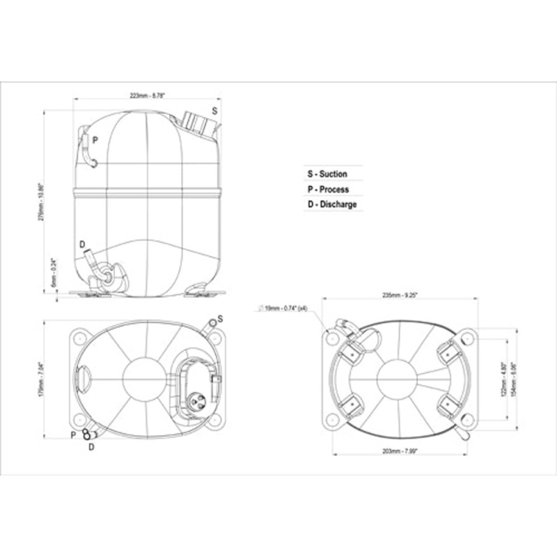 KOLVKOMPRESSOR EMBRACO NJX6244U