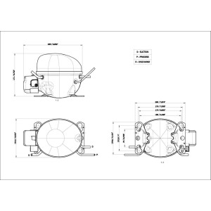 KOMPRESSOR HERM. EMBRACO EMC3140U 2