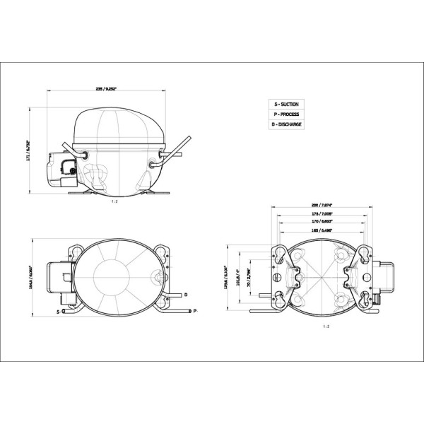 KOLVKOMPRESSOR EMBRACO EMC3145U