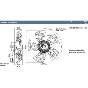 AXIALFLÄKT MED KORG 300MM... 2
