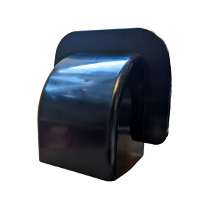 Ändstycke väggenomföring Optimal Duct svart 80x60mm