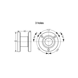 Alco Flänsadapter 3-Håls...