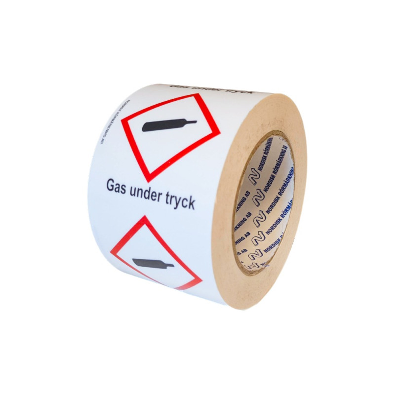 RÖRMÄRKTAPE GAS UNDER TRYCK M....