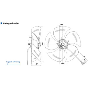 AXIALFLÄKT 4-P. 330MM M.... 2