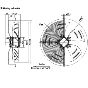 AXIALFLÄKT A6D550S  M. KORG... 2