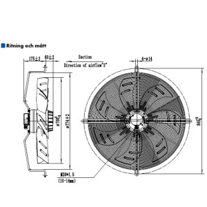 AXIALFLÄKT 6-P. 710MM M.... 2