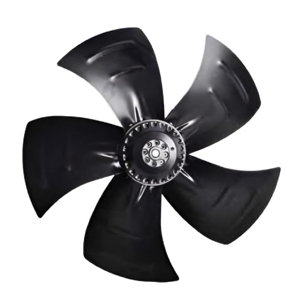 AXIALFLÄKT A4E400B  M. KORG BLÅS. AC 230V