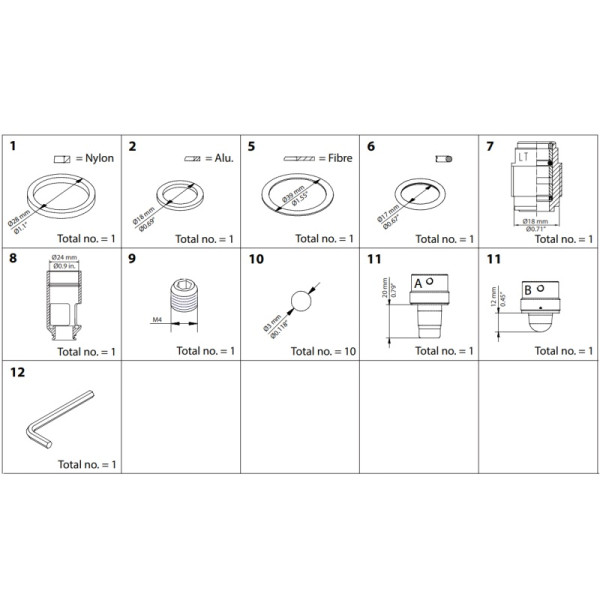 DANFOSS OVERHAUL KIT REG DN 15-20 148B6175