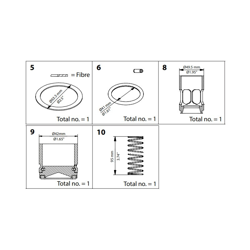DANFOSS OVERHAUL KIT CHV DN 50 148B6169