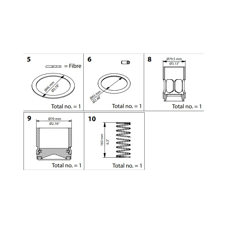DANFOSS OVERHAUL KIT CHV DN 80 148B6171