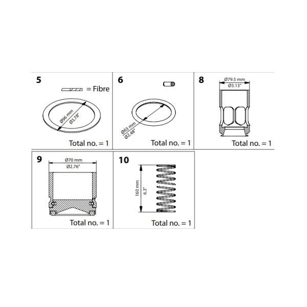 DANFOSS OVERHAUL KIT CHV DN 80 148B6171