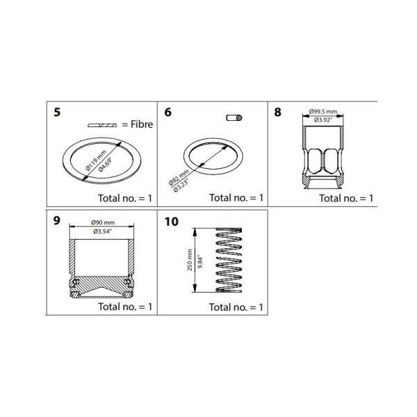 DANFOSS OVERHAUL KIT CHV DN 100 148B6172