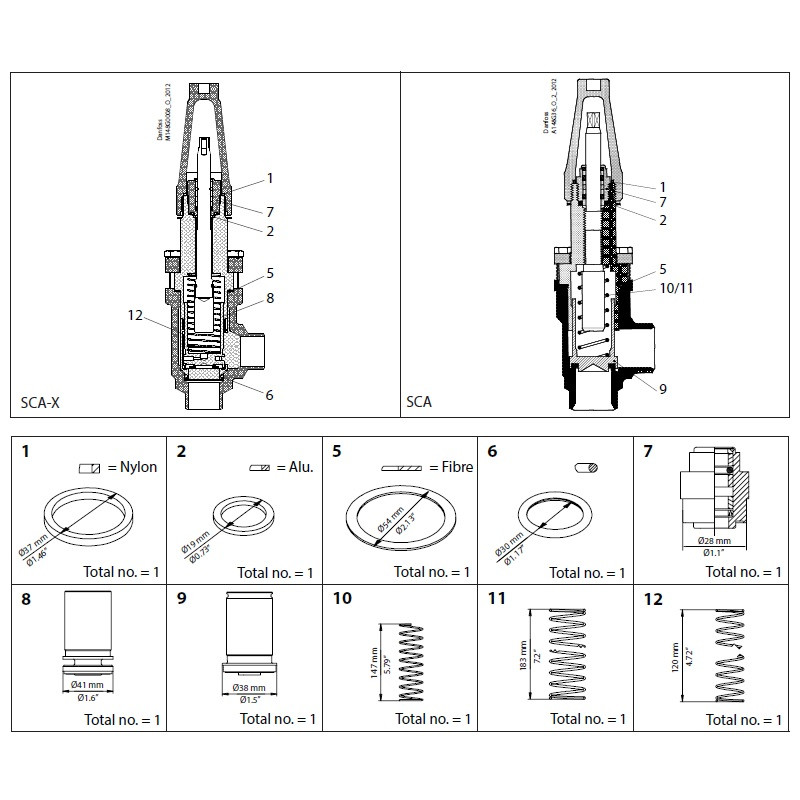 DANFOSS OVERHAUL KIT SCA DN 25-40...